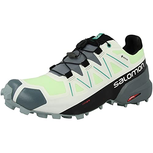 SALOMON Shoes Speedcross 5, Zapatillas de Senderismo Mujer, Patina Green/Stormy Weather/Peacock, 37 1/3 EU