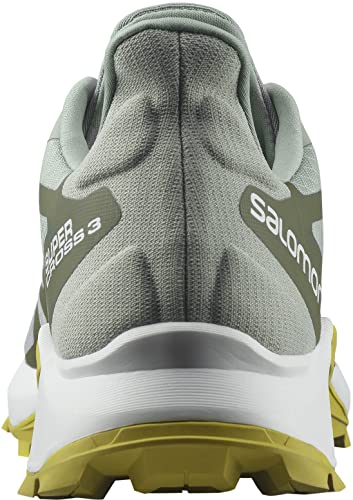 SALOMON Shoes Supercross 3, Zapatillas de Running Hombre, Wrought Iron/White (Pantone Bright, 42 EU