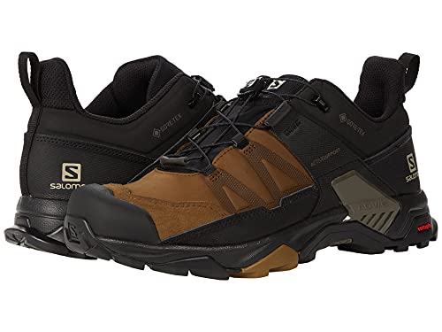 SALOMON Shoes X Ultra 4 LTR GTX, Zapatillas de Senderismo Hombre, Desert Palm/Black/Kangaroo, 40 2/3 EU
