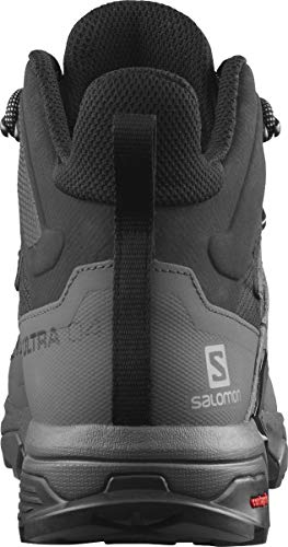 SALOMON Shoes X Ultra 4 Mid Wide GTX, Botas de Senderismo Hombre, Black/Magnet/Pearl Blue, 40 2/3 EU