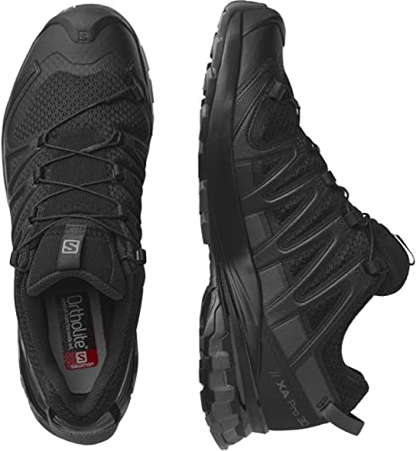SALOMON Shoes XA Pro 3D v8, Zapatillas de Running Hombre, Black/Black/Magnet, 42 2/3 EU