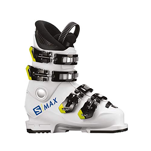 SALOMON S/MAX 60T L Botas de esquí, Juventud Unisex, White/Acid Green, 25