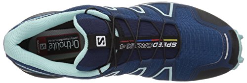 Salomon Speedcross 4, Zapatos de Trail Running Mujer, Poseidon/Eggshell Blue/Black, 39 1/3 EU