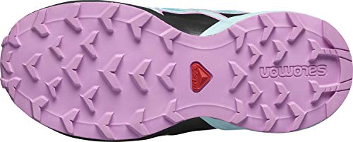 Salomon Speedcross Climasalomon Waterproof (impermeable) Kids unisex-niños Zapatos de trail running, Azul (Scuba Blue/Tanager Turquoise/Orchid), 28 EU