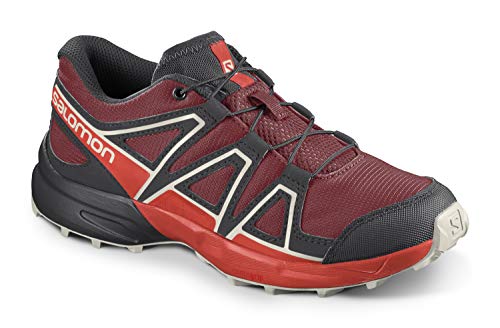 Salomon Speedcross unisex-niños Zapatos de trail running, Rojo (Red Dahlia/Cherry Tomato/Vanilla Ice), 32 EU