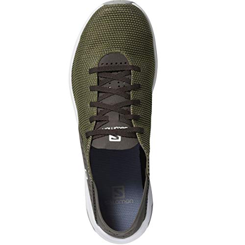 Salomon Tech Lite Hombre Zapatos de trekking, Verde (Deep Lichen Green/Peat/Alloy), 40 EU