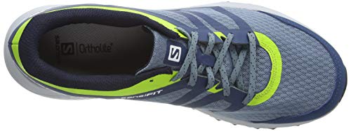 Salomon Trailster 2 Hombre Zapatos de trail running, Azul (Bluestone/Poseidon/Acid Lime), 46 EU