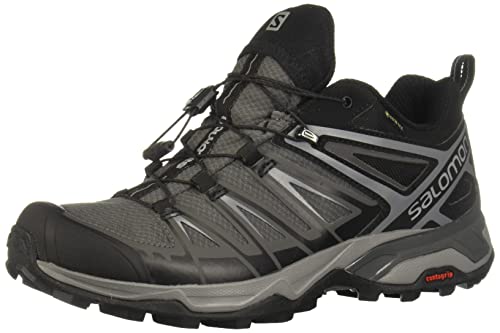 Salomon X Ultra 3 Gore-Tex (impermeable) Hombre Zapatos de trekking, Negro (Black/Magnet/Quiet Shade), 42 ⅔ EU