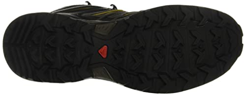 Salomon X Ultra 3 Mid Gore-Tex (impermeable) Hombre Zapatos de trekking, Gris (Castor Gray/Black/Green Sulphur), 44 ⅔ EU