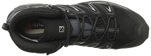 Salomon X Ultra 3 Wide Mid Gore-Tex (impermeable) Hombre Zapatos de trekking, Negro (Black/India Ink/Monument), 41 ⅓ EU