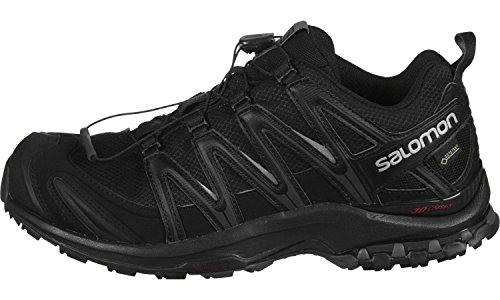 Salomon XA PRO 3D GORE-TEX Zapatillas de Trail Running para Hombre, Impermeables, Ofrecen Estabilidad, Agarre y Protección, Negro y Imán, 44