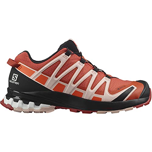 Salomon XA Pro 3D V8 Gore-Tex - Zapatos de Running, Mujer, Naranja (Mec Orange/Peachy Keen/Red Orange), 44 EU