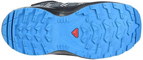 Salomon XA Pro V8 Mid Climasalomon Waterproof (impermeable) unisex-niños Zapatos de trail running, Negro (Black/Monument/Hawaiian Ocean), 35 EU