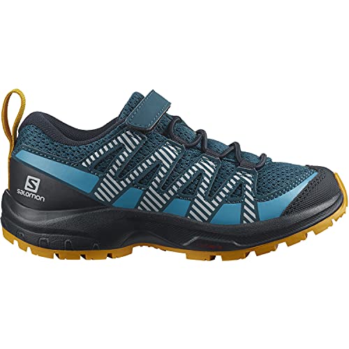Salomon XA Pro V8 unisex-niños Zapatos de trail running, Azul (Legion Blue/Night Sky/Autumn Blaze), 26 EU