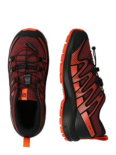 Salomon XA Pro V8 unisex-niños Zapatos de trail running, Rojo (Madder Brown/Black/Red Orange), 34 EU