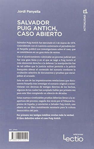 Salvador Puig Antich, Caso abierto: La revisión definitiva del proceso: 23 (Cuadrilátero de libros - Actualidad)