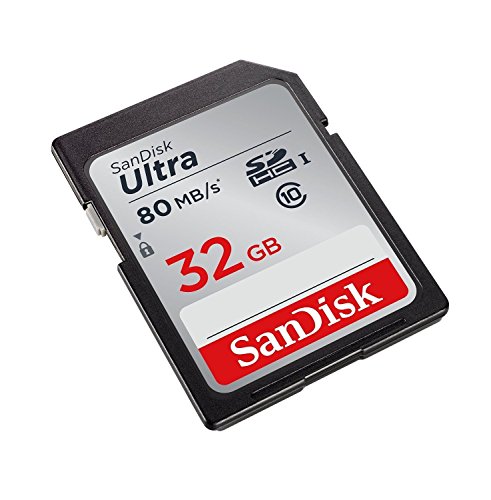 SanDisk SDSDUNC-032G-GN6IN Ultra Tarjeta de Memoria SDHC de 32 GB (hasta 80 MB/s, Clase 10)