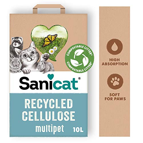 Sanicat Lecho higiénico Clean & Green Celulosa - 10L, marrón