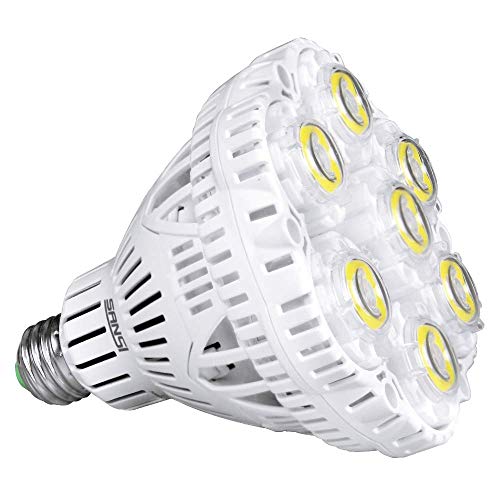 SANSI Bombilla LED de 40 W, E27, luz blanca fría, 5000 K, 5500 lm, 450 W, equivalente a bombilla incandescente, para cocina, taller, garaje, patio, no regulable