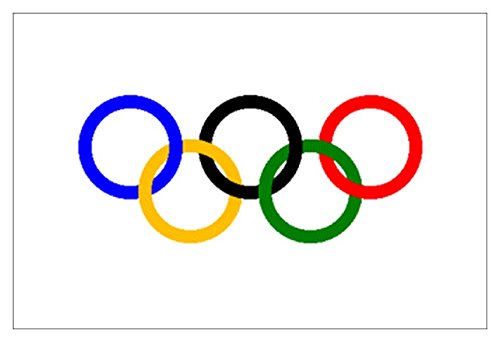 savent, juegos olímpicos – Comité Internacional Adhesivo bandera – 7 x 11