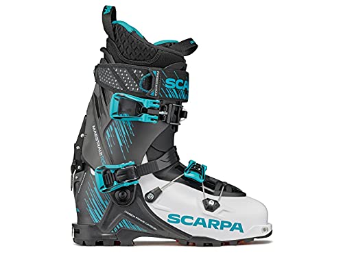 SCARPA Botas de esquí Maestrale RS para hombre, color blanco, negro, azul y azul