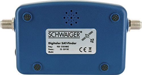 SCHWAIGER -5170- SAT-Finder digital | reconocimiento de satélites | buscador de satélites | brújula y salida de sonido | dispositivo de medición para el posicionamiento óptimo de la antena parabólica