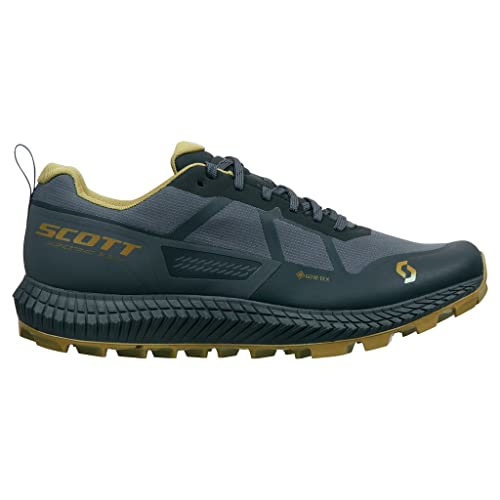 Scott Supertrac 3 GTX, Zapatillas de Trail Running para Hombre, Black Mud Green, 42.5 EU