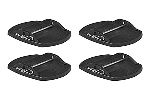 Set 4 plataformas pies soportes apoyapatas con pernos de metal, ProPlus 361528