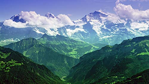 SHILIHOME Jungfrau Alpes Berneses Suiza Pintura por números DIY Único