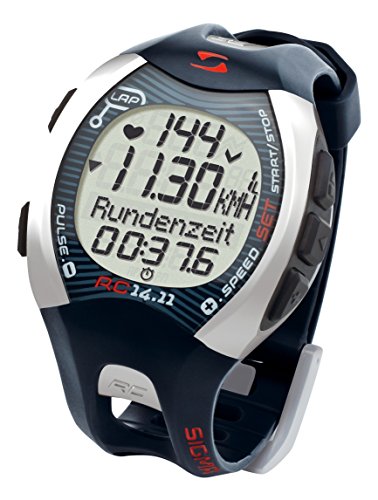 Sigma 21410 - Reloj pulsómetro deportivo, incluye banda torácica, señal codificada, color gris
