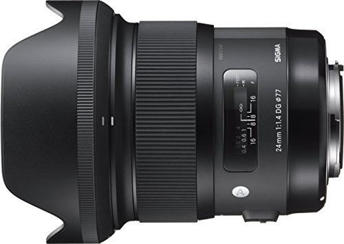Sigma 24 mm / F 1.4 DG HSM Art - Objetivo para Canon, color negro