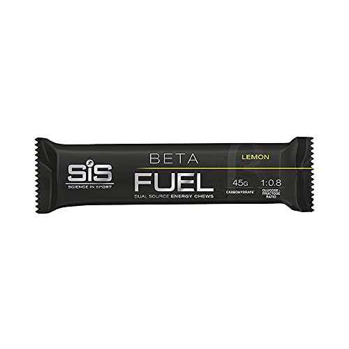 SiS Beta Fuel Barritas Energéticas para Deportistas con 46 g de Carbohidratos, 6 Unidades x 60 g, Sabor Limón