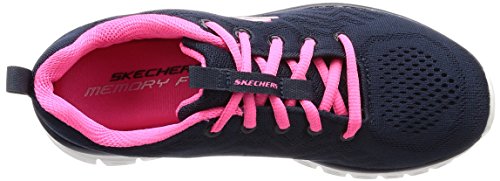 Skechers Graceful-Get Connected, Zapatillas Mujer, Multicolor (Nvhp Black Mesh), 40 EU