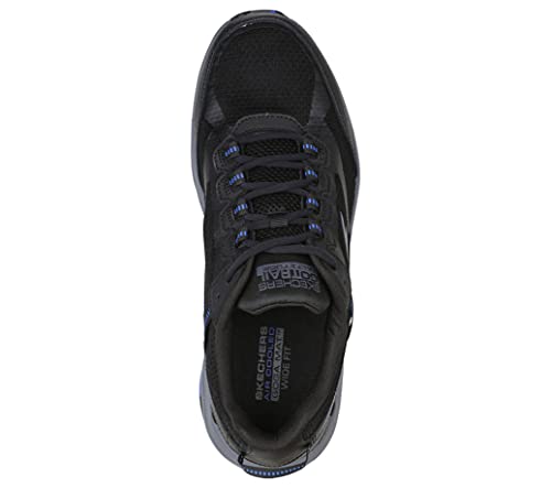Skechers Men's GOrun Altitude-Performance Running & Hiking Trail Running Shoe, Black/Blue, 9.5