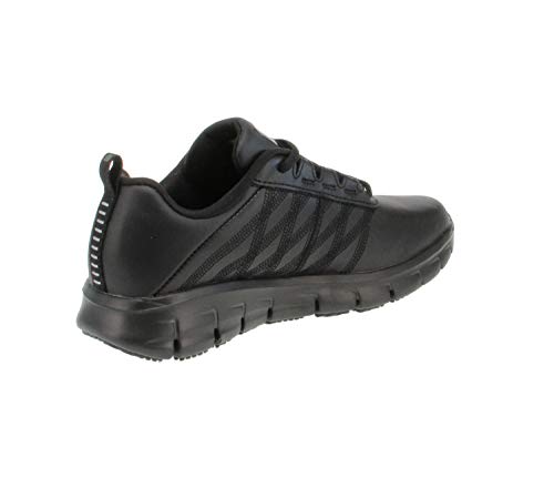 Skechers Sure Track-Erath-II, Zapatillas Mujer, Negro (Blk Black Leather), 41 EU
