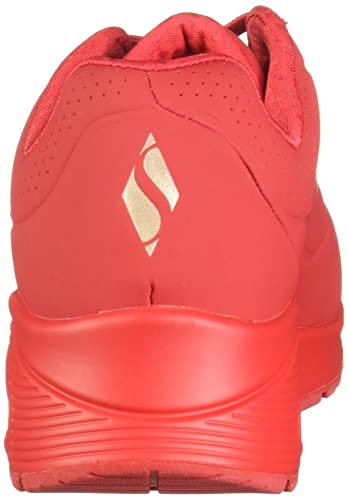 Skechers Uno Stand on Air, Zapatillas Mujer, Red, 39 EU