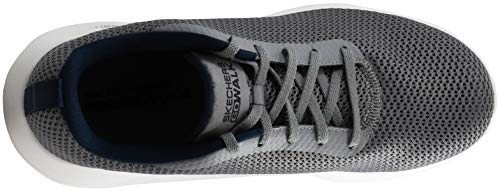 Skechers Zapatillas Performance Go Walk Max-54601 para hombre, Gris/Azul marino, 45 EU