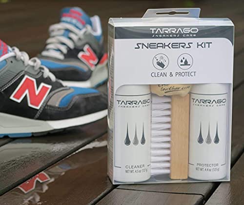 Sneakers Care Kit | Kit para el Cuidado, Limpieza y Protección de Zapatillas | Incluye Cepillo y Paño Limpiador | Para Diferentes Materiales con Ingredientes Naturales