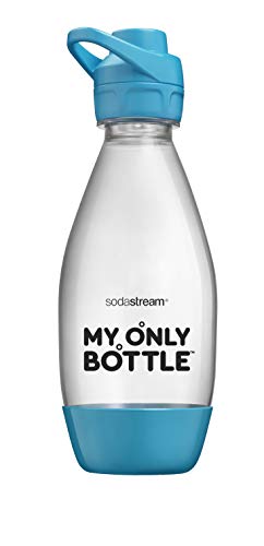 Sodastream My Only Bottle Sport - Botella de gasa pequeña escala de 0,5 L, formato nómada, para llevar a cualquier parte, compatible con lavaplatos, color azul, material: Tritan, sin BPA