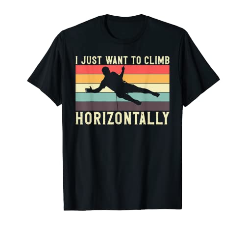 Solo quiero escalar horizontalmente Boulder Camiseta