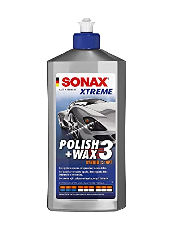 SONAX XTREME Polish+Wax 3 Hybrid NPT (500 ml) pulimento y cera para pinturas mate, desgastadas y no cuidadas | N. 02022000-820