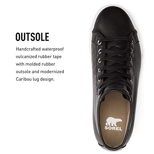 Sorel Men's Caribou Sneaker Chukka - Waterproof - Black, White - Size 8