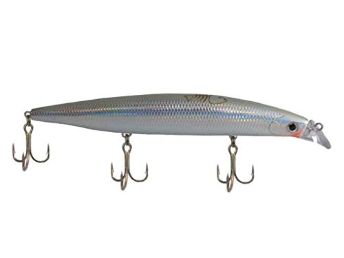 Spanish Lures Mesias 140F Floating 140 mm 26 gr Color Nacar, Minnow de Spinning