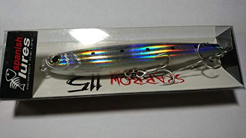 Spanish Lures Sparrow 115 WTD, 11,5 cm, 17,4 g, color negro, Minnows WTD de Spinning