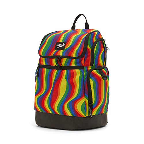 Speedo Unisex Large Teamster 2.0 Backpack 35-Liter, Rainbow Pride