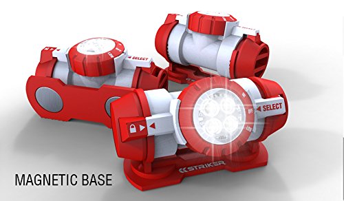 Striker Hand Tools 00235 Capsule Four-in-One Task Light, Rojo/Blanco