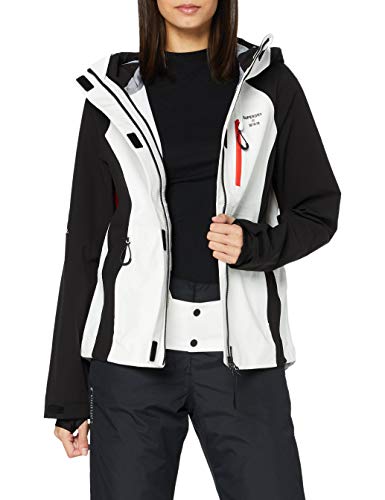 Superdry Alpine Shell Jacket Chaqueta, Blanco, 44 para Mujer
