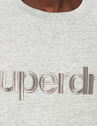 Superdry Core Logo Source Crew BB Sudadera, Athletic Grey Marl, S para Hombre