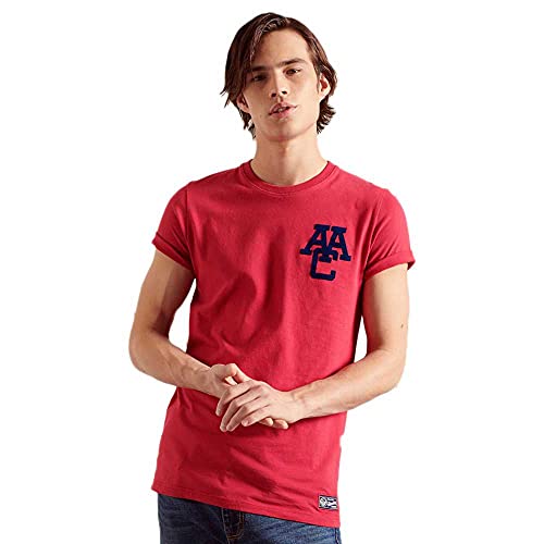 Superdry M1010844a AAC Graphic tee 180, Chilli Pepper (Use, L para Hombre