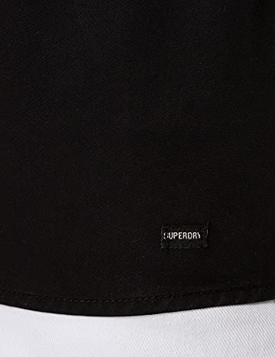 Superdry Tencel Sleeveless Shirt Camiseta, Black Wash, XS para Mujer